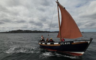 An Sulaire under sail during a sail day with Falmadair (Image Credit: David Skelly).